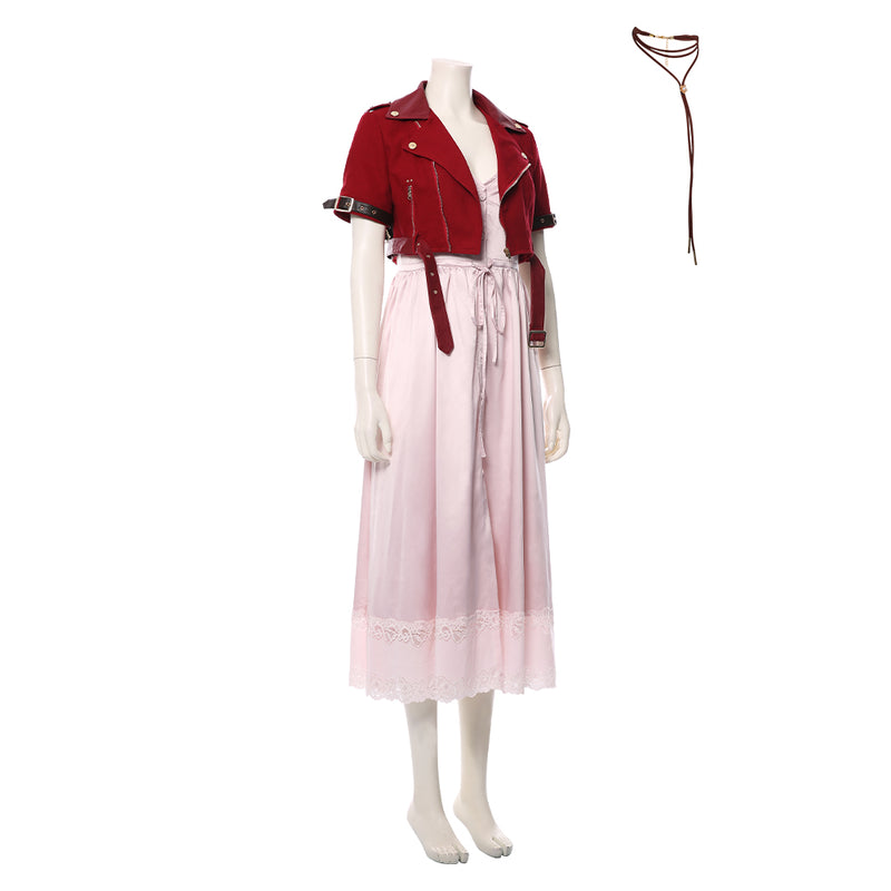 Cosplay Costume Outfits Halloween Carnival Suit Final Fantasy cos Aerith