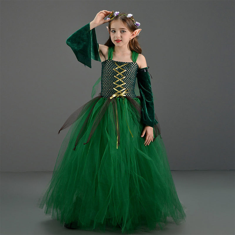 Cosplay Costume Outfits Halloween Carnival Suit Forest Elf