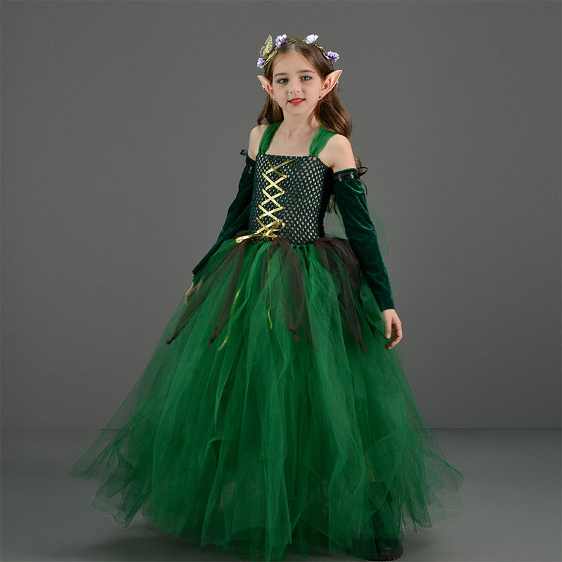 Cosplay Costume Outfits Halloween Carnival Suit Forest Elf