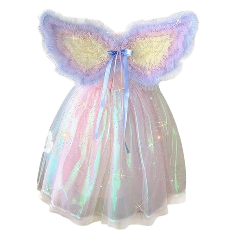 Cosplay Costume Outfits Halloween Carnival Suit Girl Rainbow Wings