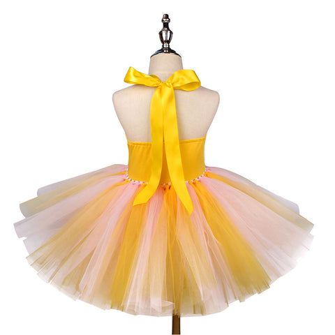 Cosplay Costume Outfits Halloween Carnival Suit Girl‘s Duck Fluffy Skirt Tutu Dress