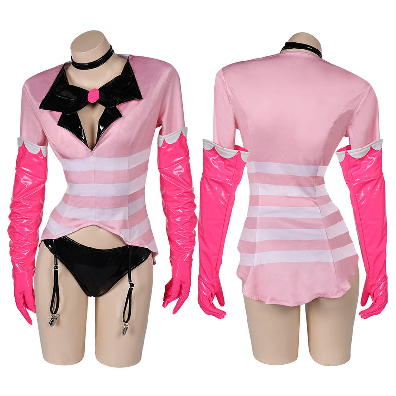 Cosplay Costume Outfits Halloween Carnival Suit Hazbin Hotel Lingerie for Women Angel Dust