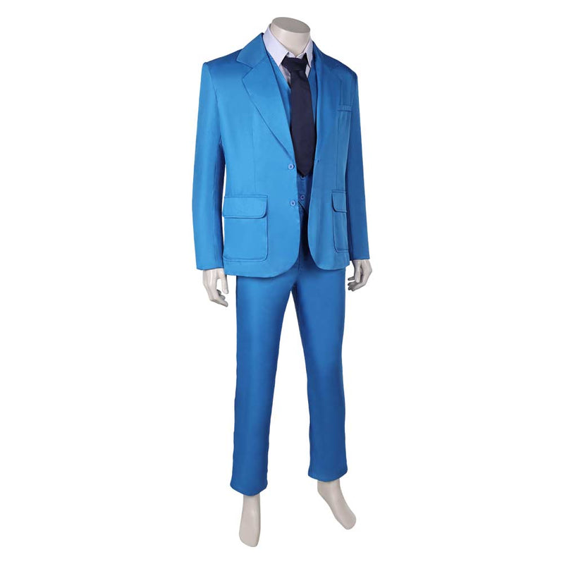 Cosplay Costume Outfits Halloween Carnival Suit joke cos Blue Suit