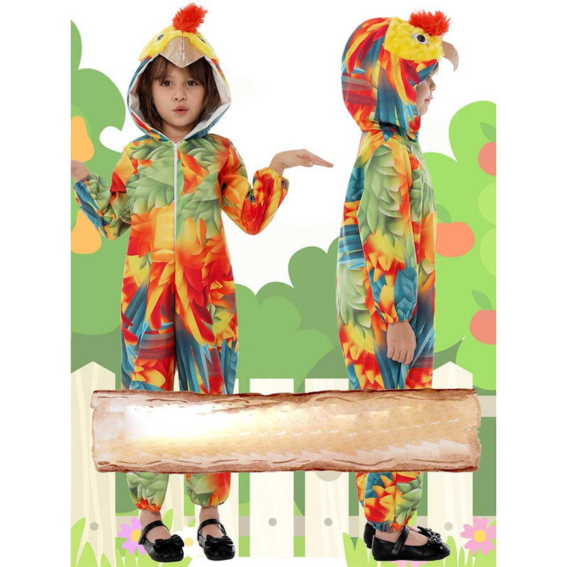 Cosplay Costume Outfits Halloween Carnival Suit Jumpsuit Children‘s parrot Roleplay