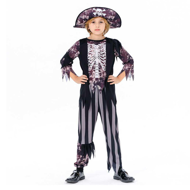 Cosplay Costume Outfits Halloween Carnival Suit Kids Caribbean Pirates