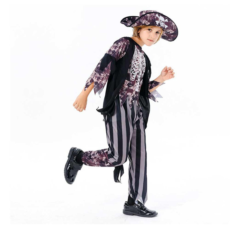 Cosplay Costume Outfits Halloween Carnival Suit Kids Caribbean Pirates