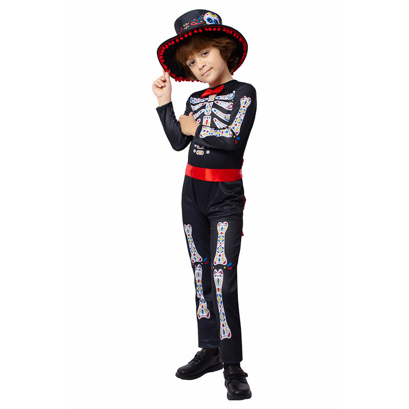 Cosplay Costume Outfits Halloween Carnival Suit Kids Day of the Dead