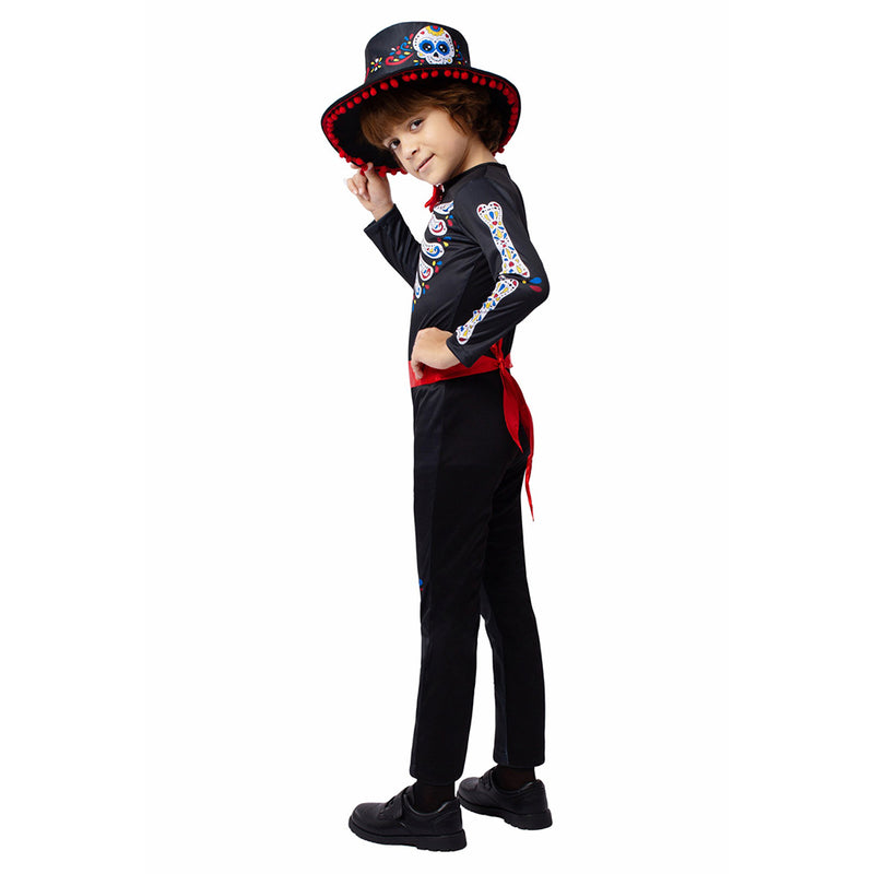 Cosplay Costume Outfits Halloween Carnival Suit Kids Day of the Dead