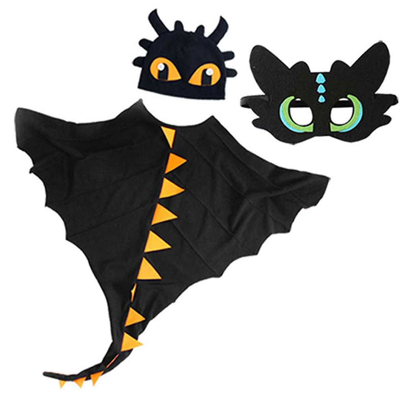 Cosplay Costume Outfits Halloween Carnival Suit Kids Dinosaur cloak Mask