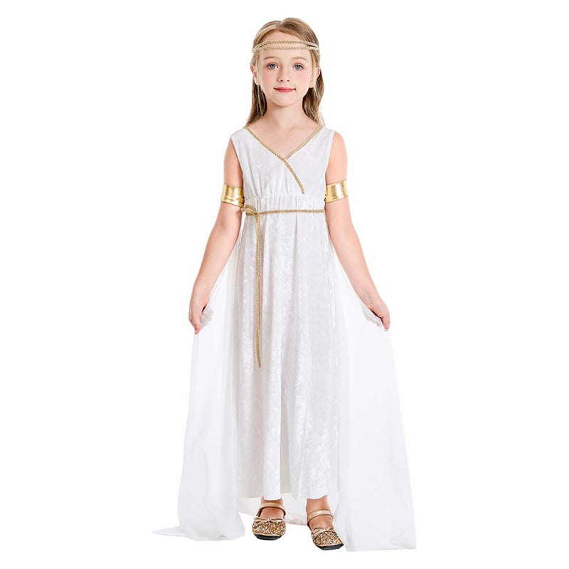 Cosplay Costume Outfits Halloween Carnival Suit Kids Greek Statue of Liberty