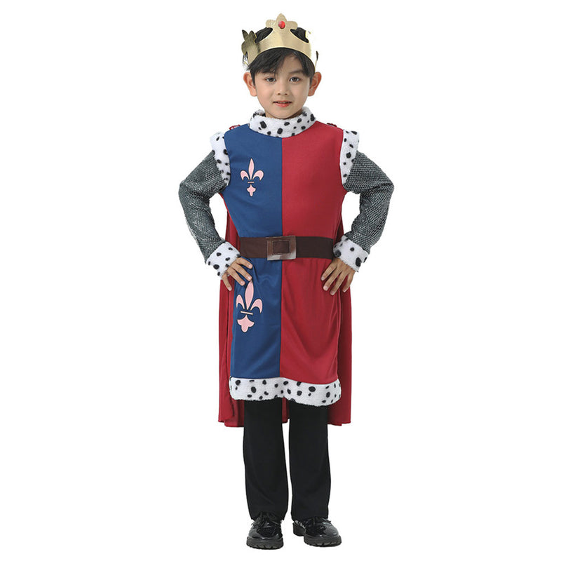 Cosplay Costume Outfits Halloween Carnival Suit Kids Medieval Kings