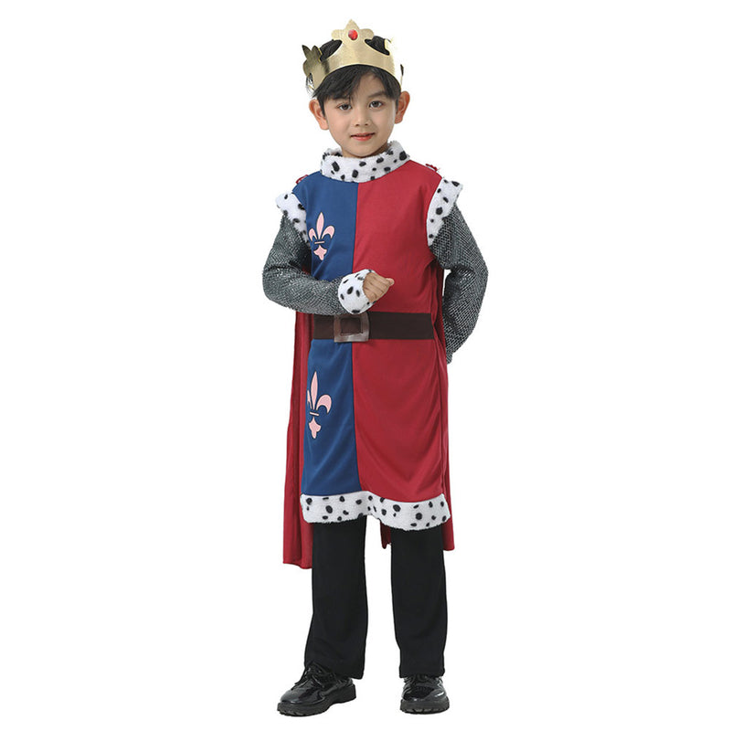 Cosplay Costume Outfits Halloween Carnival Suit Kids Medieval Kings