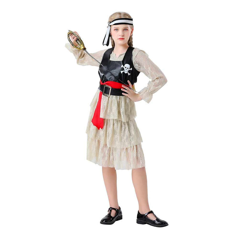 Cosplay Costume Outfits Halloween Carnival Suit Kids pirate