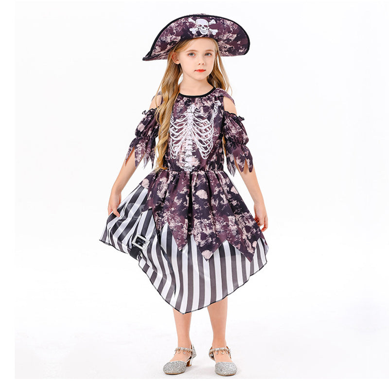 Cosplay Costume Outfits Halloween Carnival Suit Kids Pirates