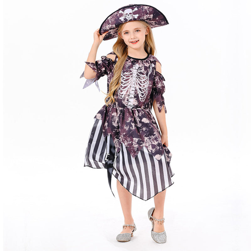 Cosplay Costume Outfits Halloween Carnival Suit Kids Pirates