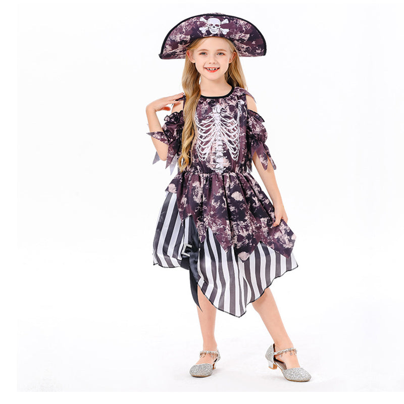 Cosplay Costume Outfits Halloween Carnival Suit Kids Pirates