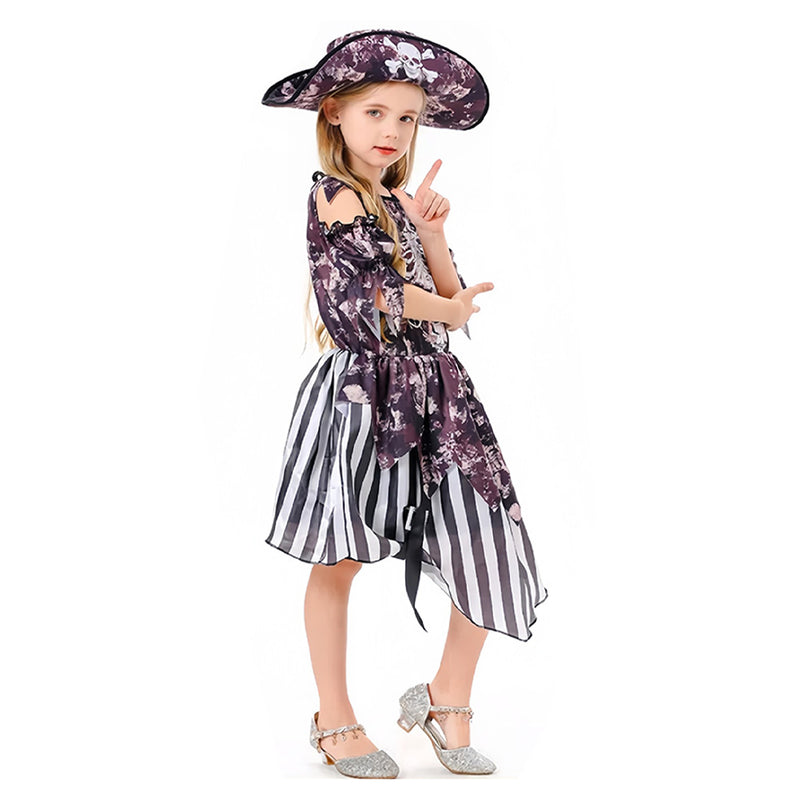 Cosplay Costume Outfits Halloween Carnival Suit Kids Pirates