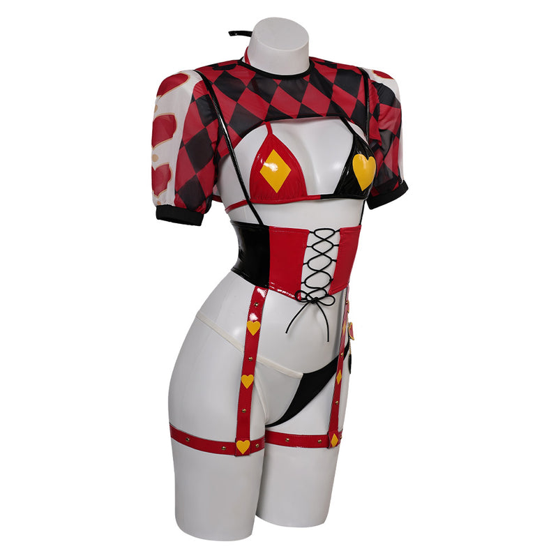 Cosplay Costume Outfits Halloween Carnival Suit Lingerie sexy Red and black squares Lingerie for Women