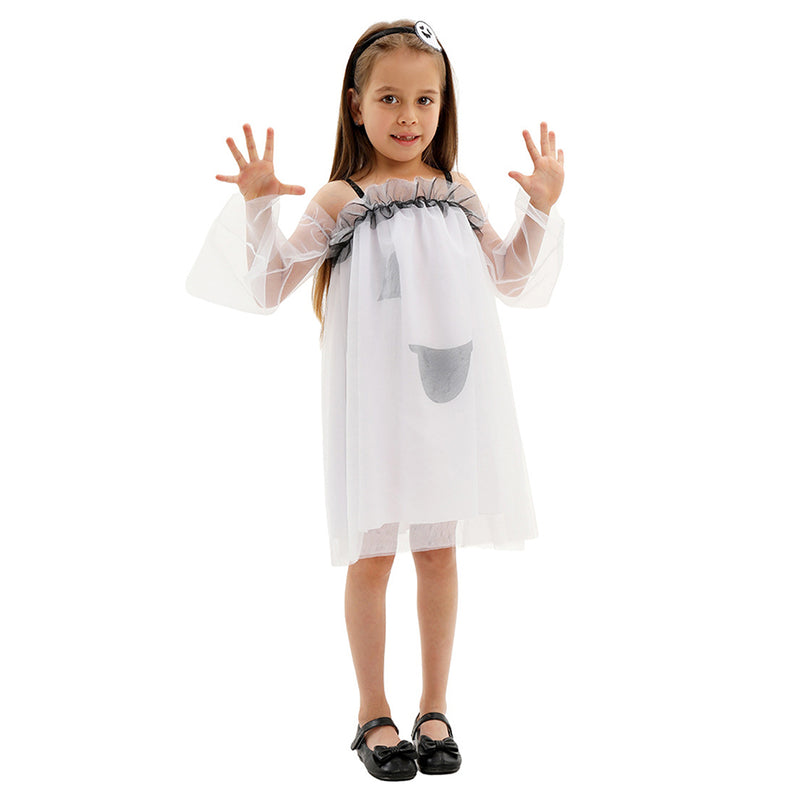 Cosplay Costume Outfits Halloween Carnival Suit Little Ghost Girl