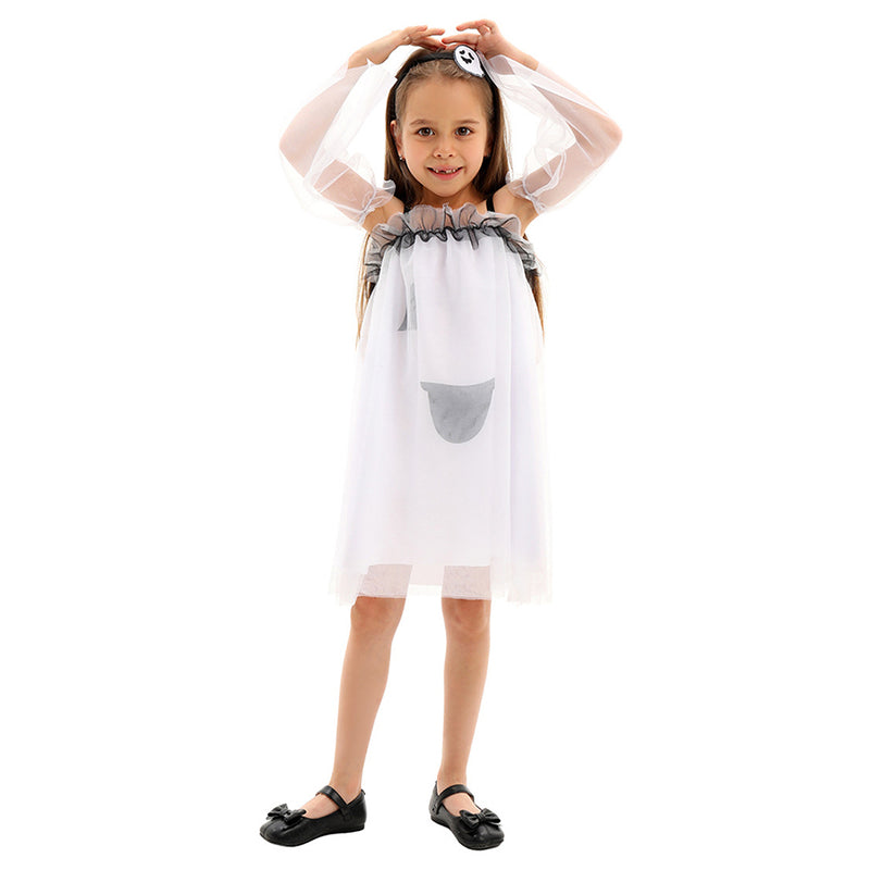 Cosplay Costume Outfits Halloween Carnival Suit Little Ghost Girl