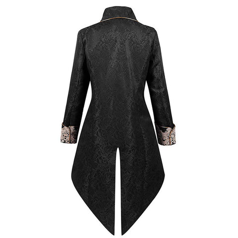 Cosplay Costume Outfits Halloween Carnival Suit Men‘s Steampunk Medieval Gothic Victorian Jacket Coat