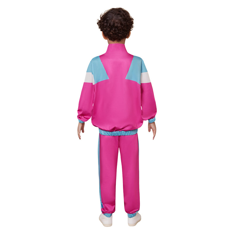 Cosplay Costume Outfits Halloween Carnival Suit Retro Dance Sportswear 80s Tracksuit Kids Hip Hop Costume