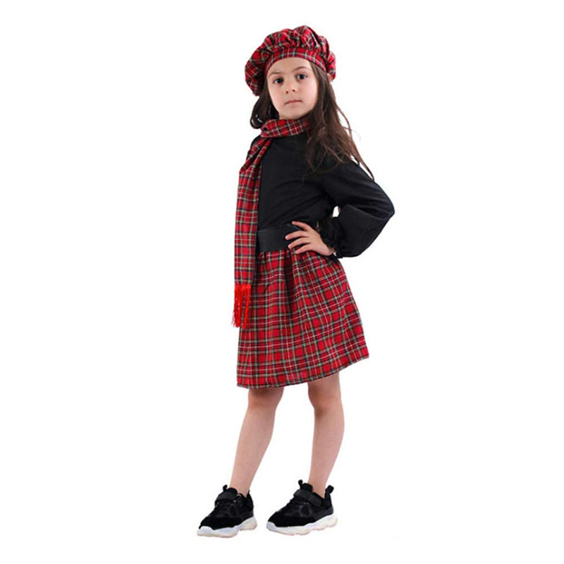 Cosplay Costume Outfits Halloween Carnival Suit Scottish skirt