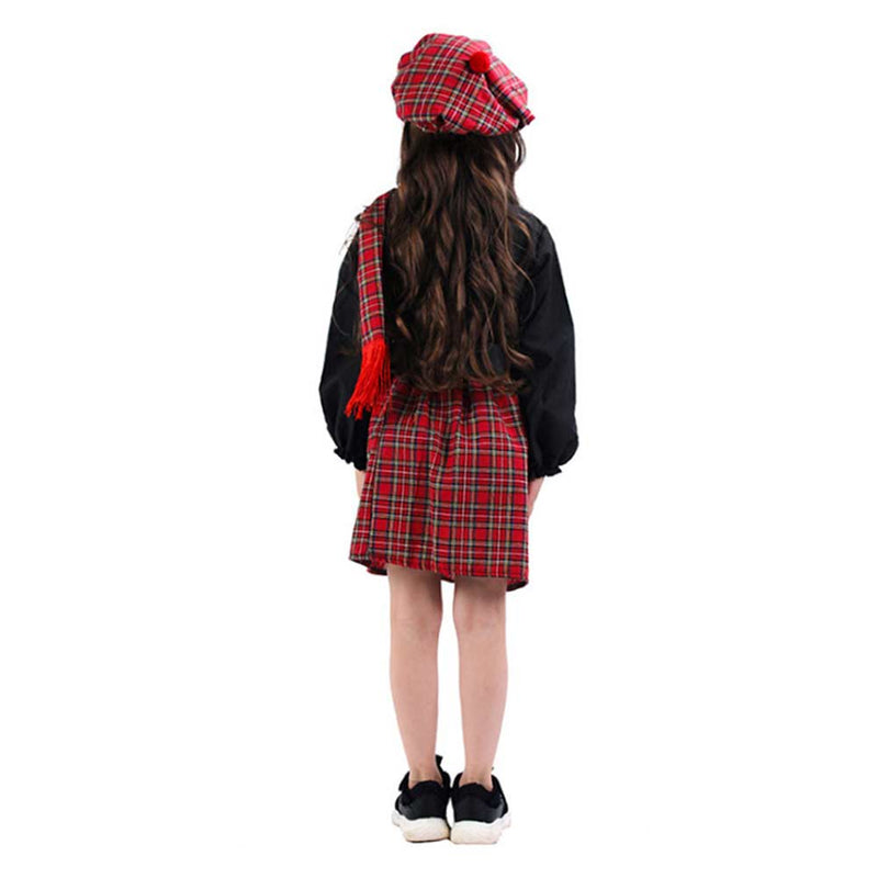 Cosplay Costume Outfits Halloween Carnival Suit Scottish skirt