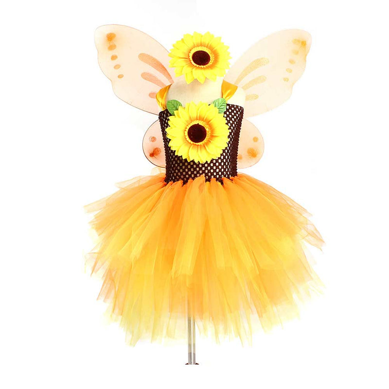 Cosplay Costume Outfits Halloween Carnival Suit Sunflower Tutu Skirt