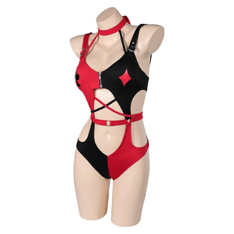 Cosplay Costume Outfits Halloween Carnival Suit Ugly girl Harley Quinn Swimsuit