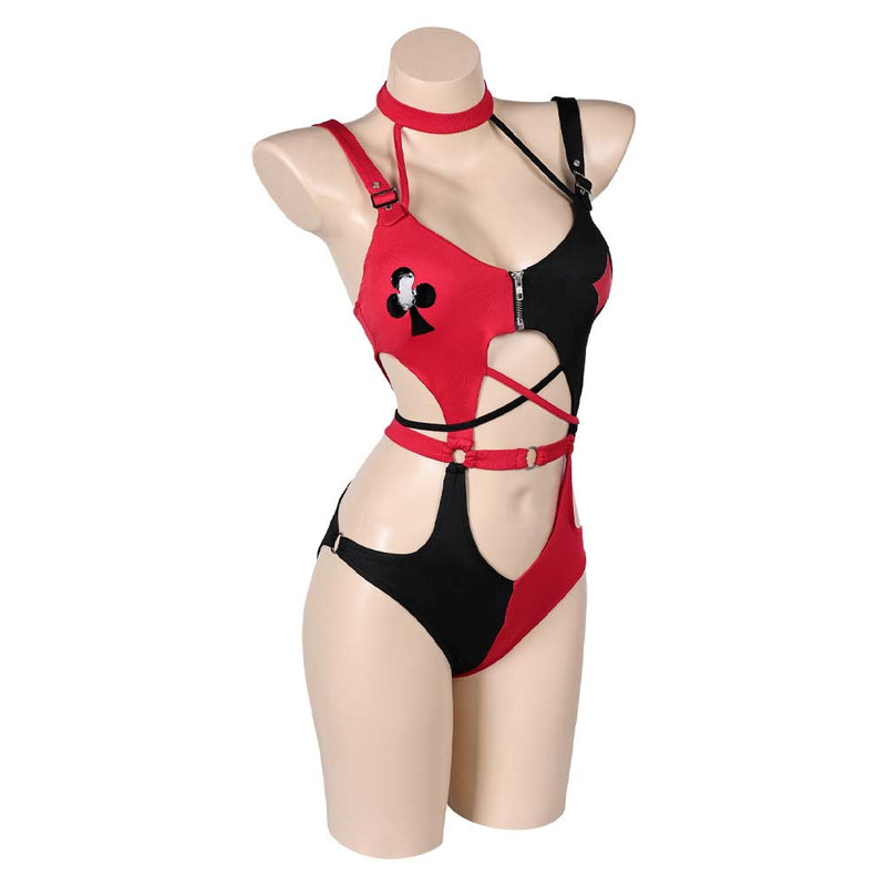 Cosplay Costume Outfits Halloween Carnival Suit Ugly girl Harley Quinn Swimsuit