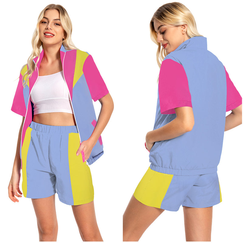 Cosplay Costume Outfits Halloween Carnival Suit women jogging suits 2 piece set Women's 2 Piece Outfits 80s 90s Track Suits Set