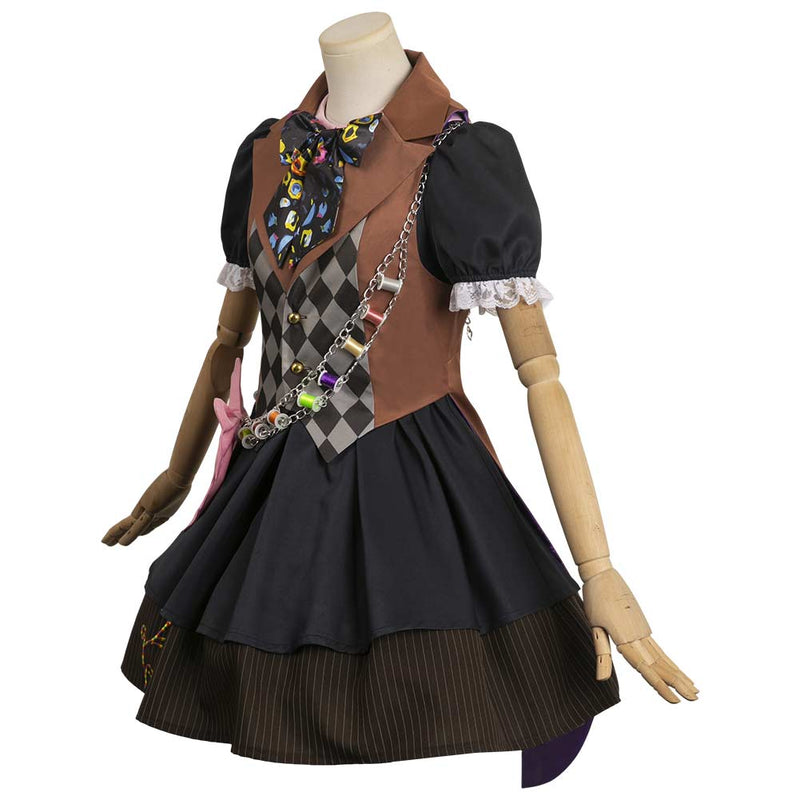 Cosplay Costume Women Dress Outfits Halloween Carnival Suit cosplay mad hatter Tarrant Hightopp