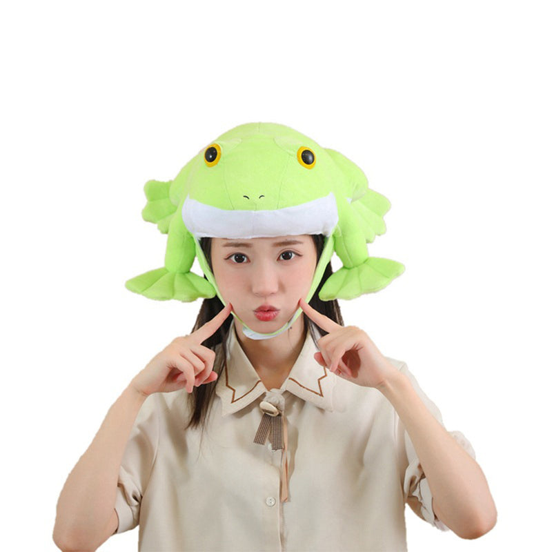 Cosplay Hat Cap Halloween Carnival Costume Accessories Frog Headgear