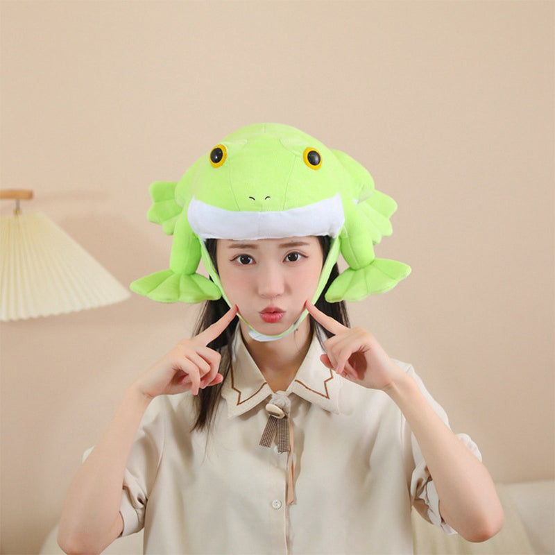 Cosplay Hat Cap Halloween Carnival Costume Accessories Frog Headgear