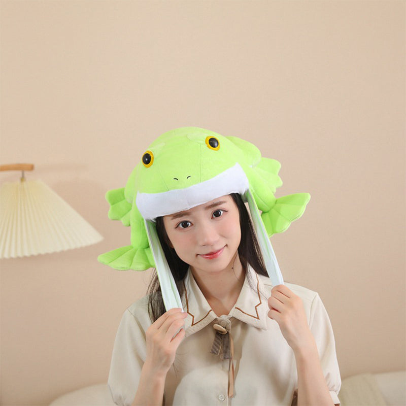 Cosplay Hat Cap Halloween Carnival Costume Accessories Frog Headgear