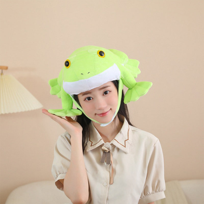 Cosplay Hat Cap Halloween Carnival Costume Accessories Frog Headgear