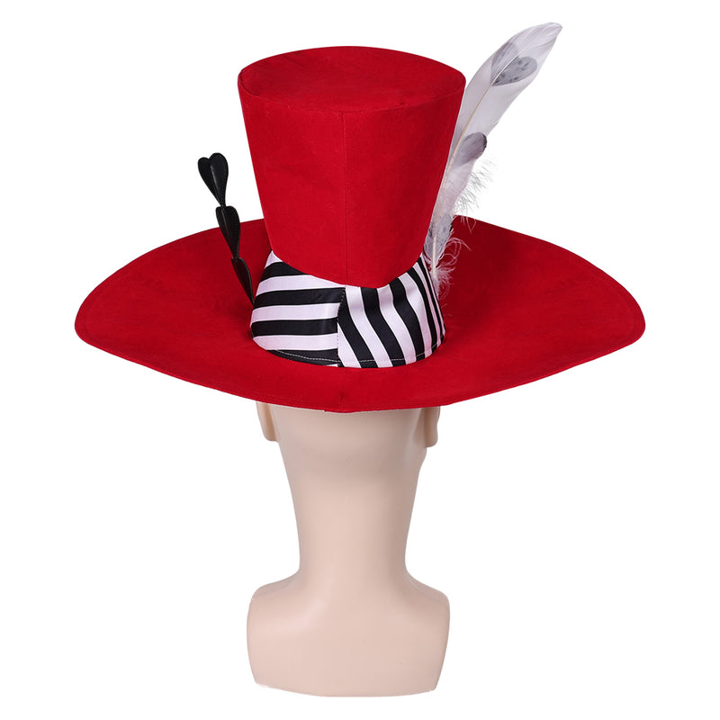 Cosplay Hat Cap Halloween Carnival Costume Accessories Valentino hat Hazbin Hotel