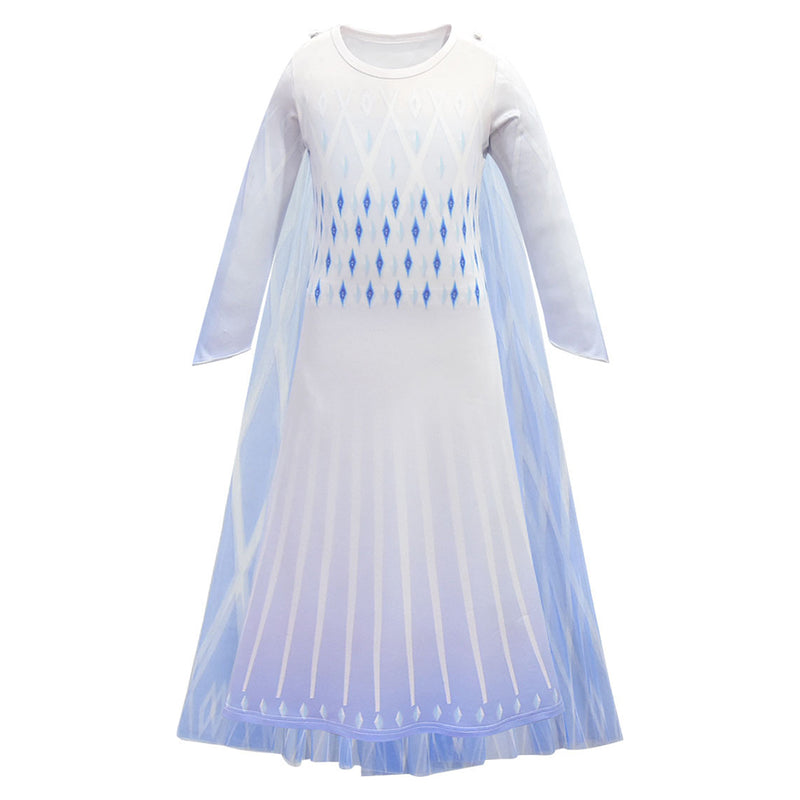 Cosplay Queen Elsa Costume Dress Frozen Costume Kids Girls Cosplay Party Dress-up