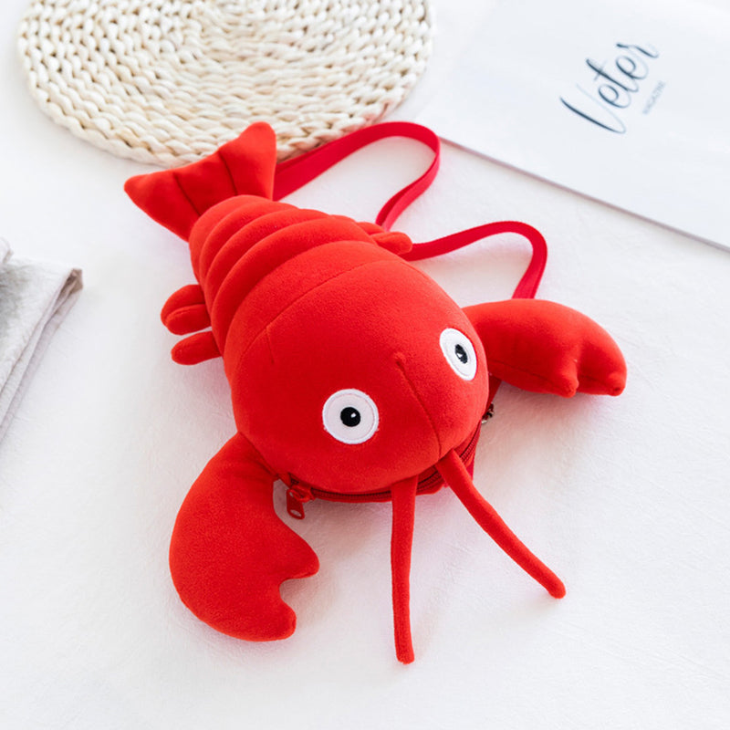 Crayfish Plush Cosplay Backpack School Bags Rucksack for Men Women