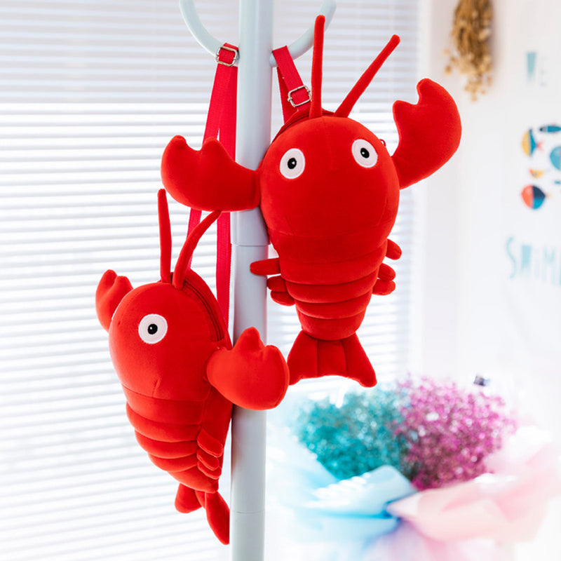 Crayfish Plush Cosplay Backpack School Bags Rucksack for Men Women