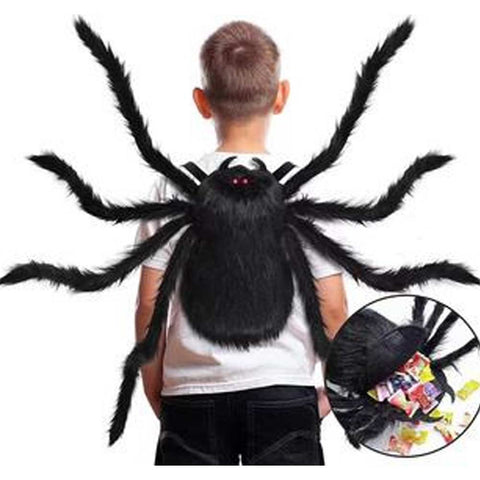 Creative Candy Pocket Spider Makeup Ball Props Halloween Party Colorful Straps Big Spider