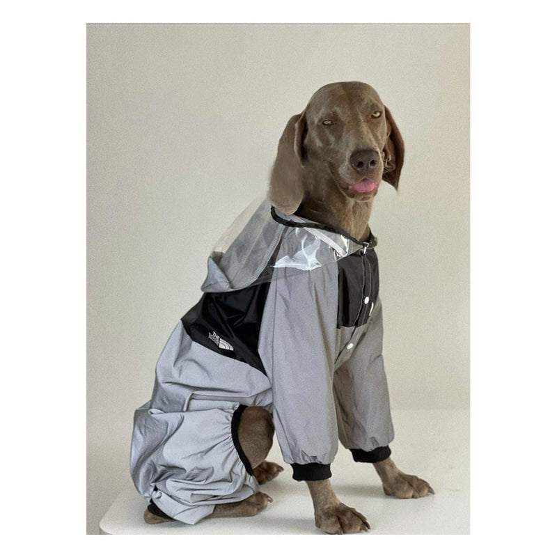 cultofmoon Dog Raincoats with Hood Cat Rain Jacket Puppy Poncho Hooded Packable Dog Rain Coat Pet Ra