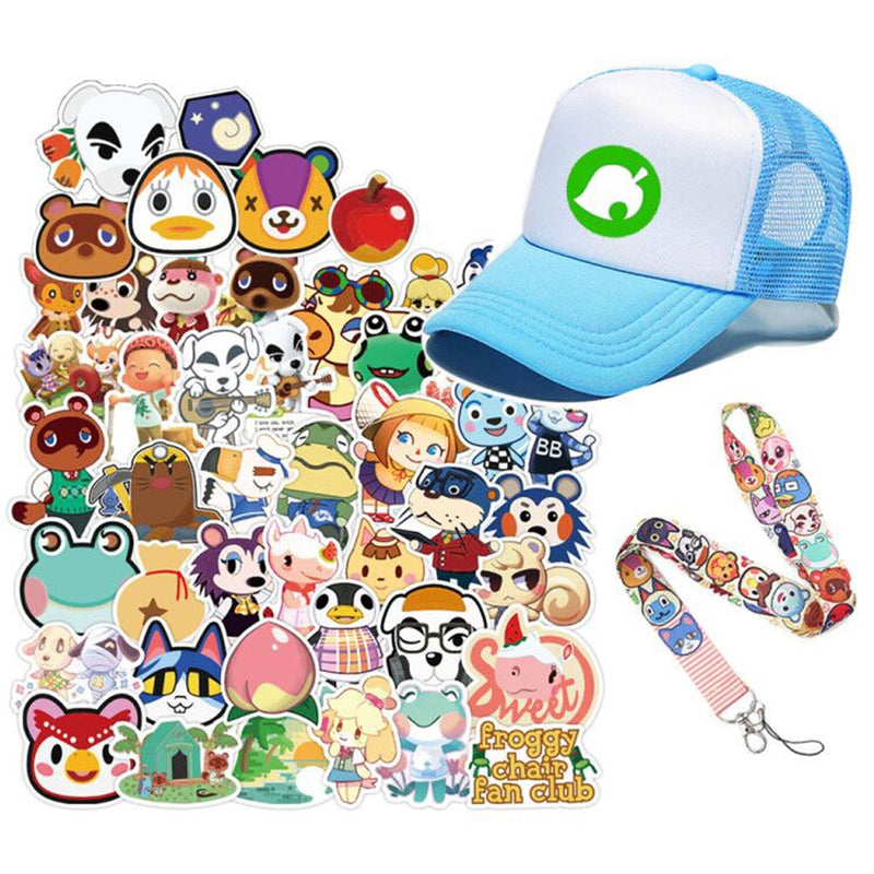 Cute Animal Stickers & Cool Hat for Kids Children Teen Gifts, Anime Game Accessories for Water Bottle, Laptop, Waterproof Vinyl Sticker Decals