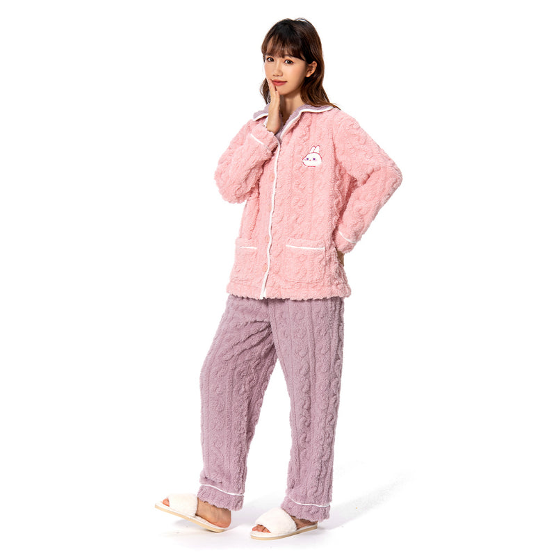 cute rabbit Autumn and winter pink Cosplay Costume Pajamas Outfits Halloween Carnival Party Suit pajamas