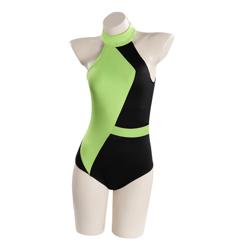 SeeCosplay Kim Possible Shego Adult Swimwear Outfits Halloween Carnival Suit Cosplay Costume