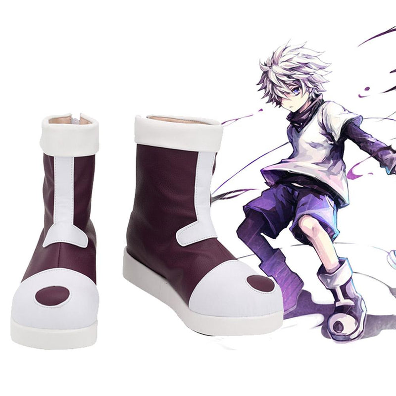 VeeGet VeeGet HUNTER×HUNTER  Killua Zoldyck Boots Halloween Costumes Accessory Cosplay Shoes