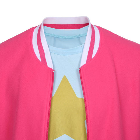 VeeGet VeeGet Steven Universe: The Movie-Steven Universe Adult Zip Up Jacket Coat Halloween Carnival Costume Cosplay Costume