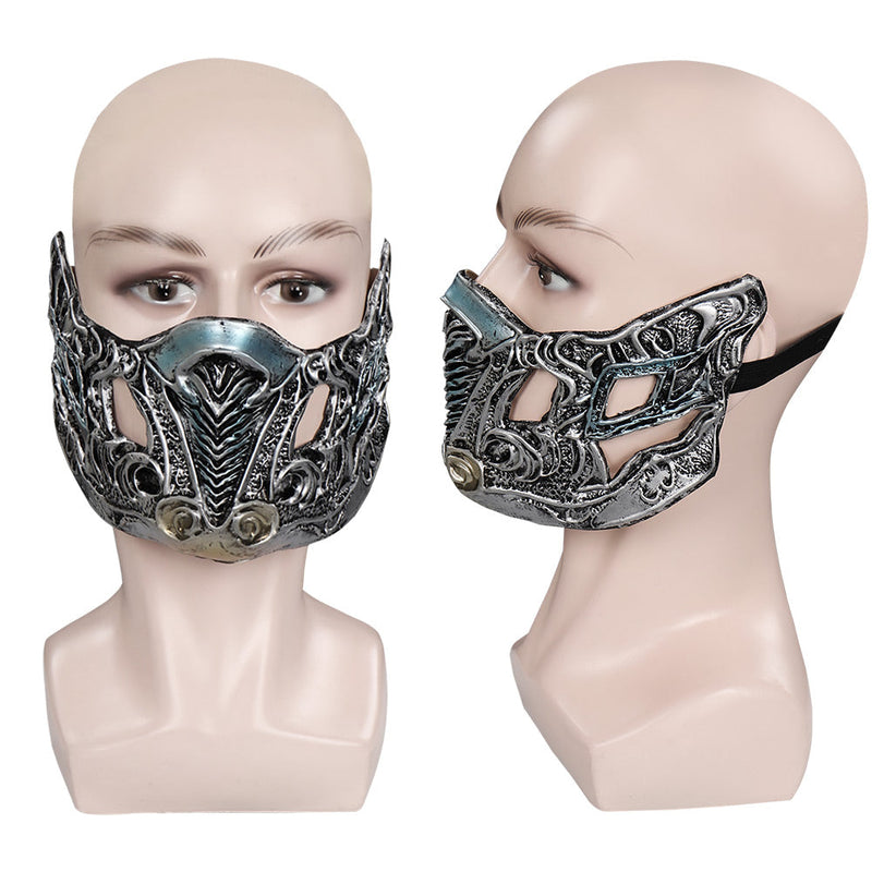 SeeCosplay Mortal Kombat Sub-Zero Mask Masquerade Halloween Costume Props Cosplay Latex Masks Helmet