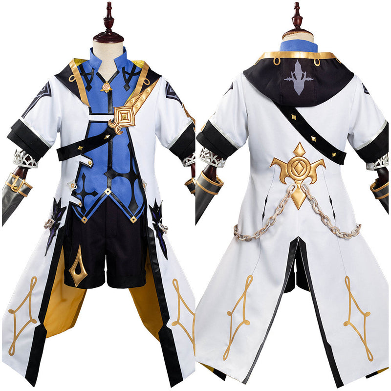 VeeGet Game Genshin Impact Albedo Costume Outfits for Halloween Carnival Cosplay Costume